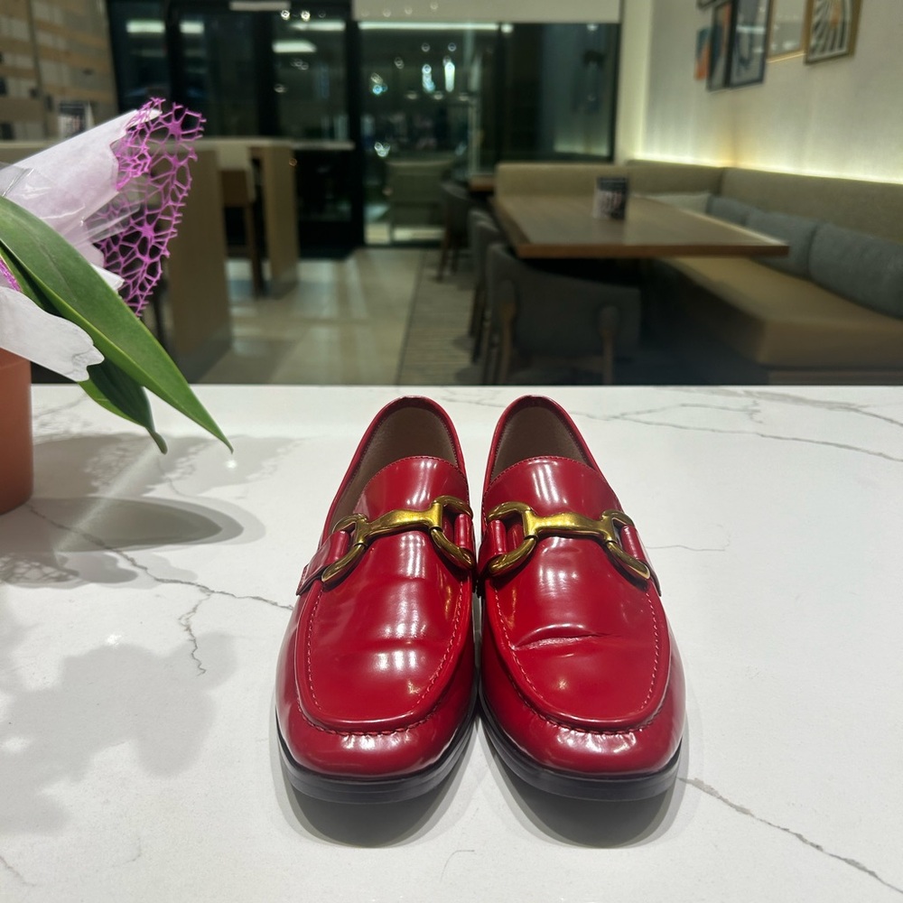 Bibi Lou Zagreb Leather Loafers, Red | Women’s US 9.5 (EU 40)